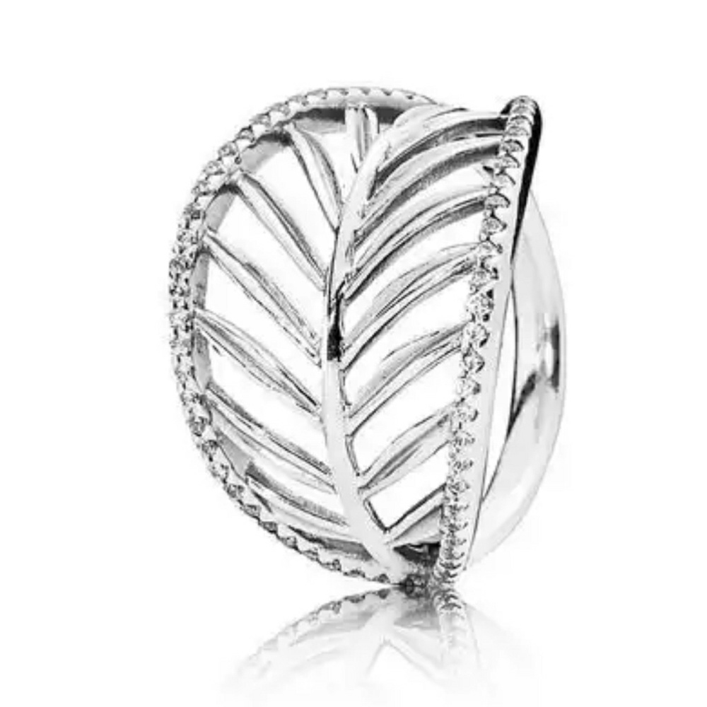 Authentic Pandora Palm Leaf Ring